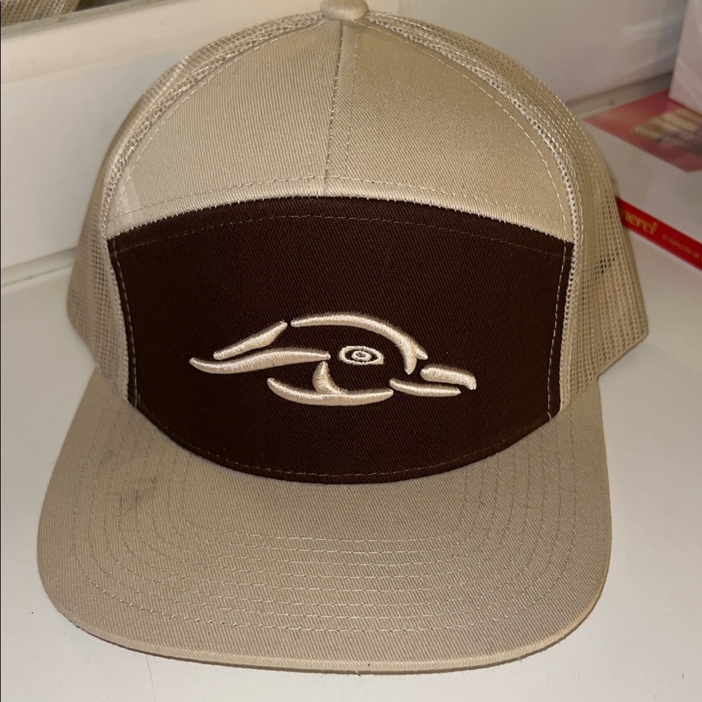 Tan and Brown Trucker Hat